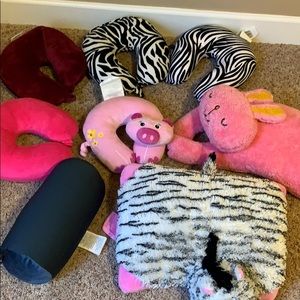 Fun Travel Pillows Bundle (8 pieces)